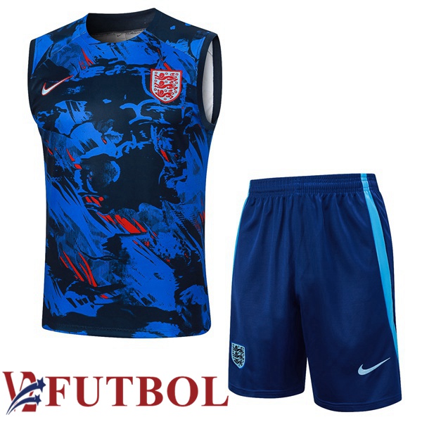 Chalecos De Futbol Inglaterra + Cortos Azul 2024/2025 Chalecos De Futbol Inglaterra + Cortos Azul 2024/2025