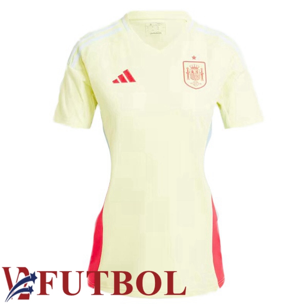 Camiseta Nacional España Mujer Segunda Amarillo 2024/2025 Camiseta Nacional España Mujer Segunda Amarillo 2024/2025