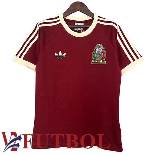 Camisetas De Futbol México Retro Edición Especial Rojo Camisetas De Futbol México Retro Edición Especial Rojo