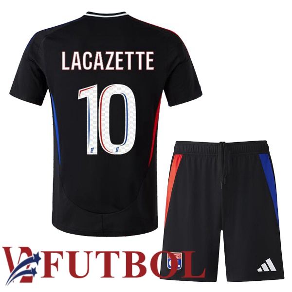 Camisetas De Futbol lyon OL (LACAZETTE 10) Ninos Segunda Negro 2024/2025 Camisetas De Futbol lyon OL (LACAZETTE 10) Ninos Segunda Negro 2024/2025