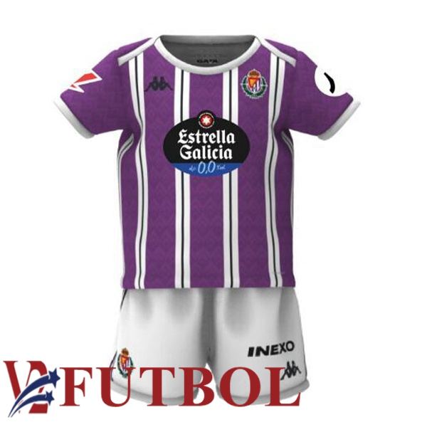 Camisetas De Futbol Real Valladolid Ninos Primera Púrpura 2024/2025 Camisetas De Futbol Real Valladolid Ninos Primera Púrpura 2024/2025