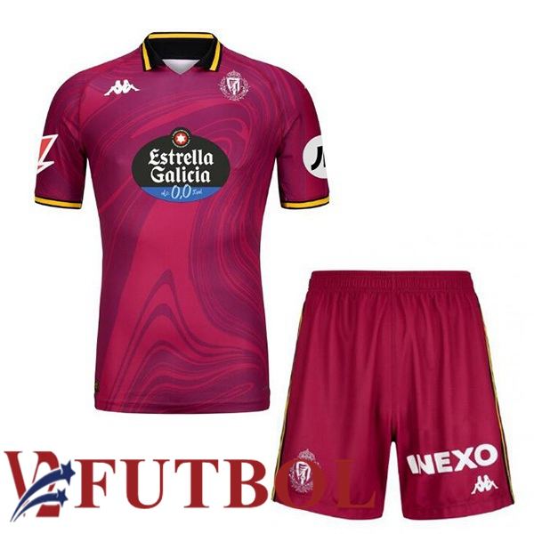 Camisetas De Futbol Real Valladolid Ninos Tercera Rojo 2024/2025 Camisetas De Futbol Real Valladolid Ninos Tercera Rojo 2024/2025