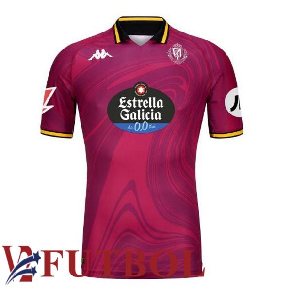 Camisetas De Futbol Real Valladolid Tercera Rojo 2024/2025 Camisetas De Futbol Real Valladolid Tercera Rojo 2024/2025