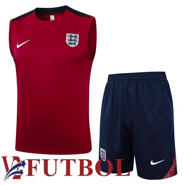 Chalecos De Futbol Inglaterra + Cortos Rojo 2024/2025 Chalecos De Futbol Inglaterra + Cortos Rojo 2024/2025