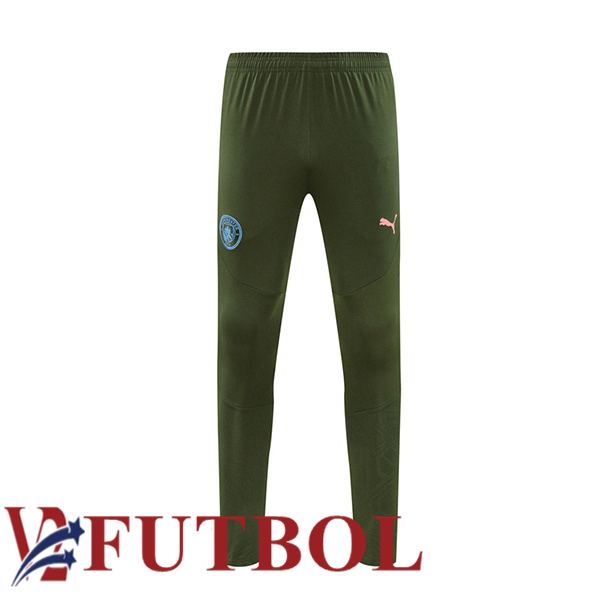 Pantalon Entrenamiento Manchester City Verde 2024/2025 Pantalon Entrenamiento Manchester City Verde 2024/2025