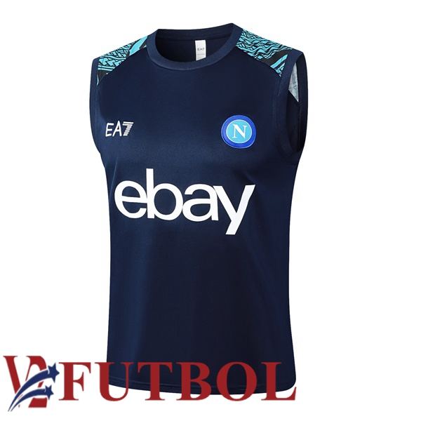 Chalecos De Futbol SSC Napoli Azul Real 2024/2025 Chalecos De Futbol SSC Napoli Azul Real 2024/2025