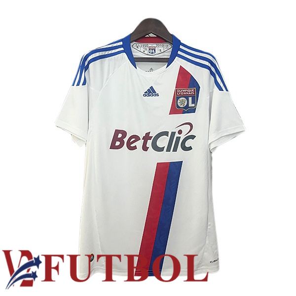 Camisetas De Futbol lyon OL Retro Primera Blanco 2010-2011
