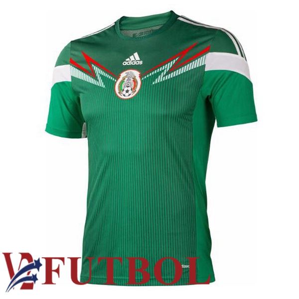 Camisetas De Futbol México Retro Primera Verde 2014 Camisetas De Futbol México Retro Primera Verde 2014