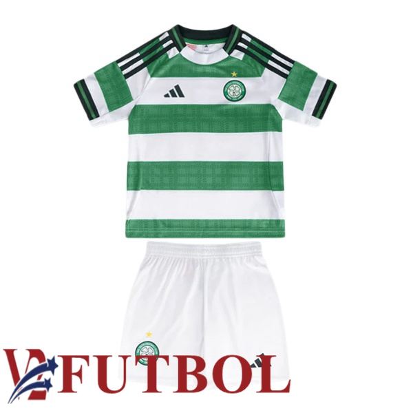 Camisetas De Futbol Celtic FC Ninos Primera Verde Blanco 2025/2026 Camisetas De Futbol Celtic FC Ninos Primera Verde Blanco 2025/2026