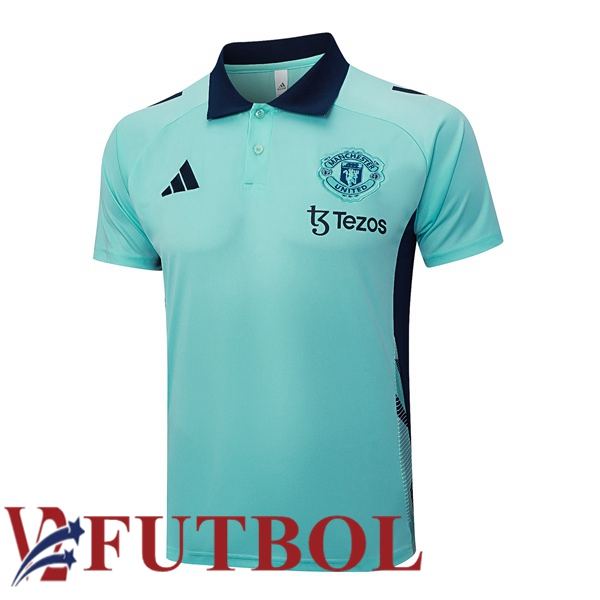 Camiseta Polo Manchester United Verde 2025/2026 Camiseta Polo Manchester United Verde 2025/2026