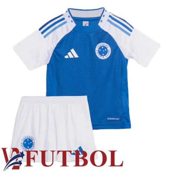 Camisetas De Futbol Cruzeiro EC Ninos Primera Azul 2025/2026 Camisetas De Futbol Cruzeiro EC Ninos Primera Azul 2025/2026