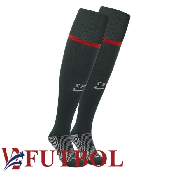Calcetines De Futbol FC Chelsea Segunda Negro 2025/2026 Calcetines De Futbol FC Chelsea Segunda Negro 2025/2026