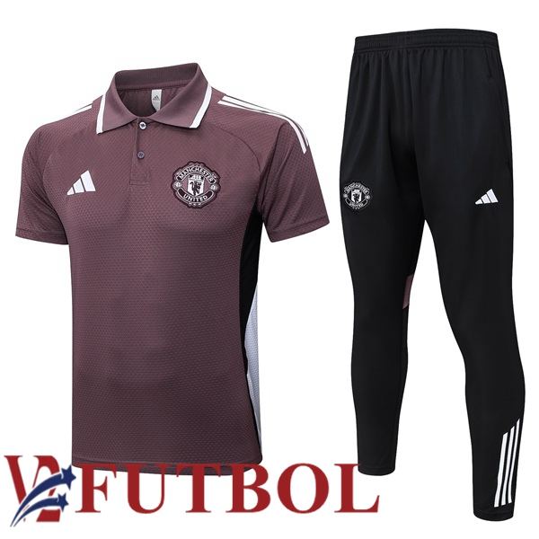 Camiseta Polo Manchester United + Pantalones Púrpura 2025/2026 Camiseta Polo Manchester United + Pantalones Púrpura 2025/2026