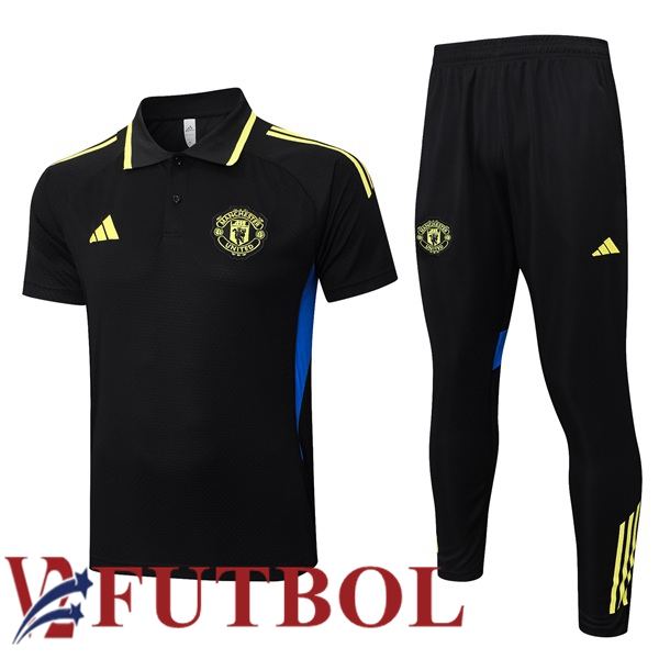 Camiseta Polo Manchester United + Pantalones Negro 2025/2026 Camiseta Polo Manchester United + Pantalones Negro 2025/2026