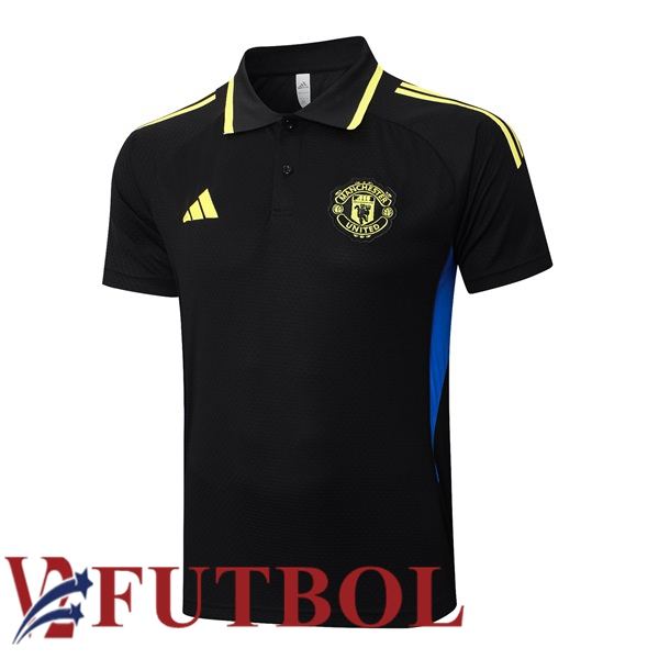 Camiseta Polo Manchester United Negro 2025/2026 Camiseta Polo Manchester United Negro 2025/2026