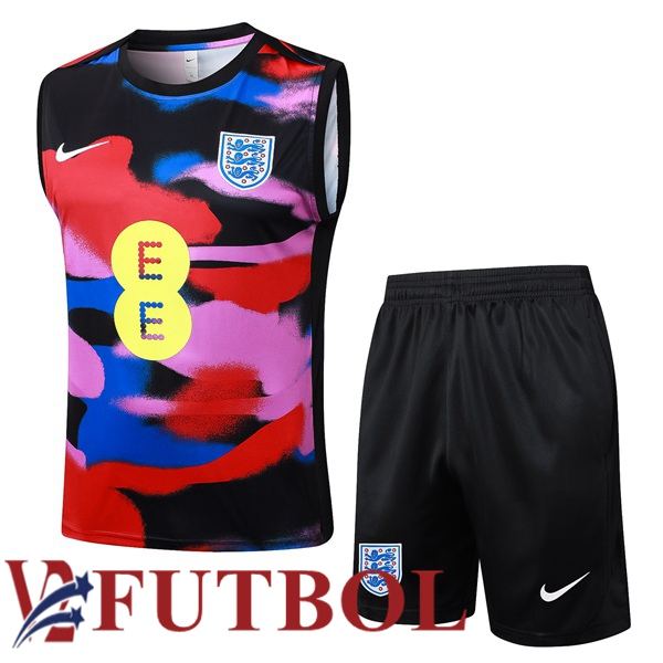 Chalecos De Futbol Inglaterra + Cortos Rojo Negro Azul 2025/2026 Chalecos De Futbol Inglaterra + Cortos Rojo Negro Azul 2025/2026