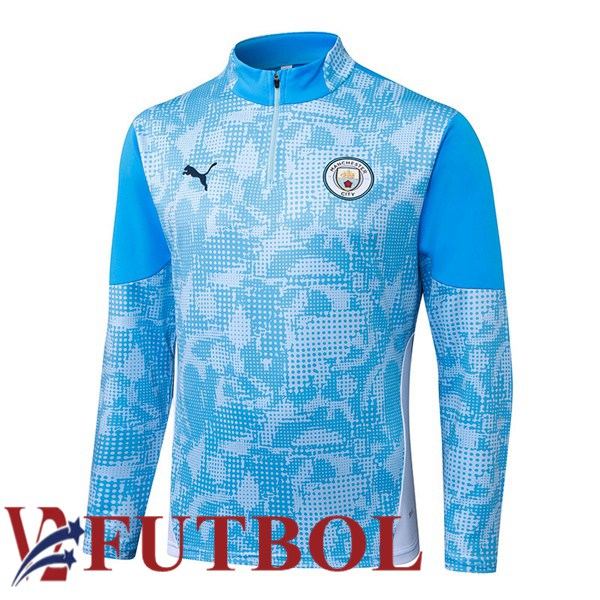 Sudadera De Entrenamiento Manchester City Azul 2025/2026 Sudadera De Entrenamiento Manchester City Azul 2025/2026
