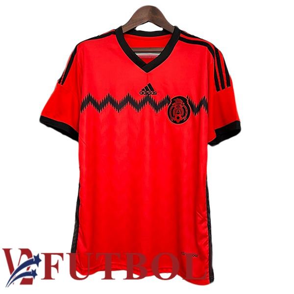 Camisetas De Futbol México Retro Segunda Rojo 2014 Camisetas De Futbol México Retro Segunda Rojo 2014