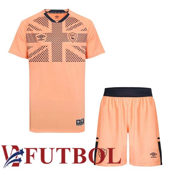 Camisetas De Futbol Le Havre AC Ninos Segunda Rosado 2025/2026 Camisetas De Futbol Le Havre AC Ninos Segunda Rosado 2025/2026