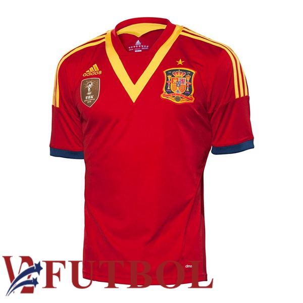 Camisetas De Futbol España Retro Primera Rojo 2013