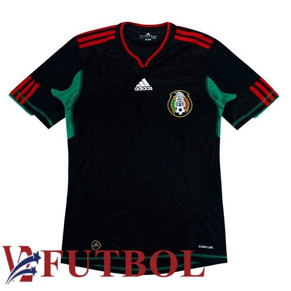 Camisetas De Futbol México Retro Segunda Negro 2010 Camisetas De Futbol México Retro Segunda Negro 2010