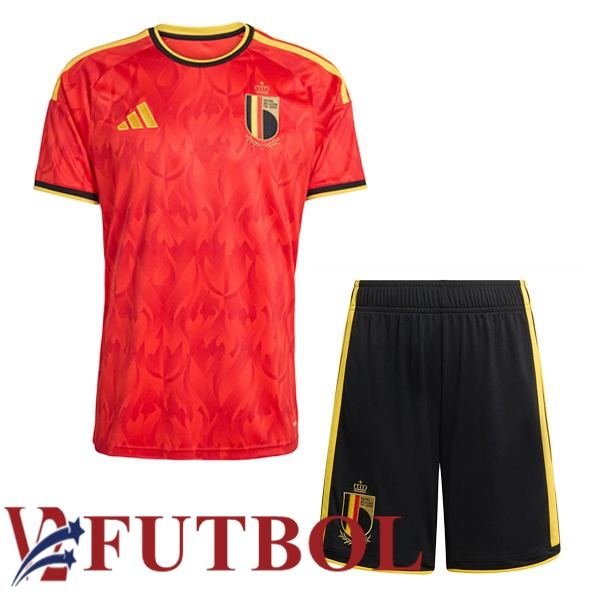 Camisetas De Futbol De Bélgica Ninos Primera Rojo 2026/2027