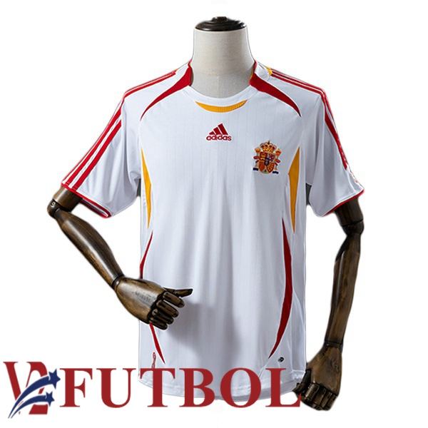 Camisetas De Futbol España Retro Segunda Blanco 2006