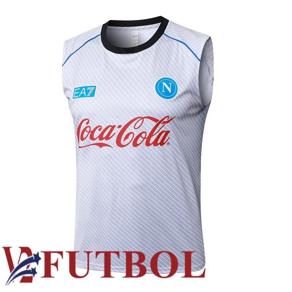 Chalecos De Futbol SSC Napoli Blanco 2025/2026 Chalecos De Futbol SSC Napoli Blanco 2025/2026