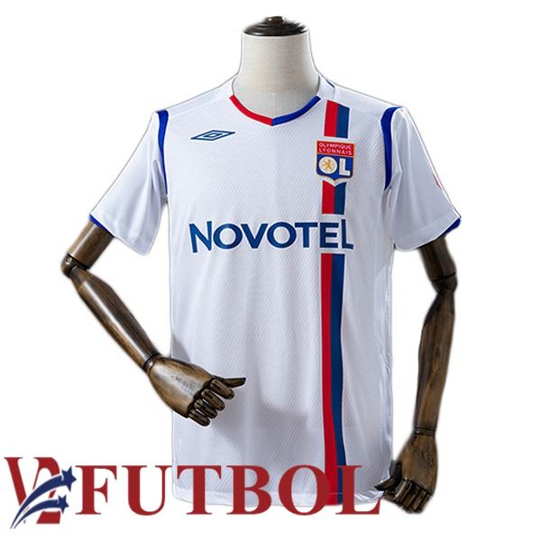 Camisetas De Futbol lyon OL Retro Primera Blanco 2009-2009