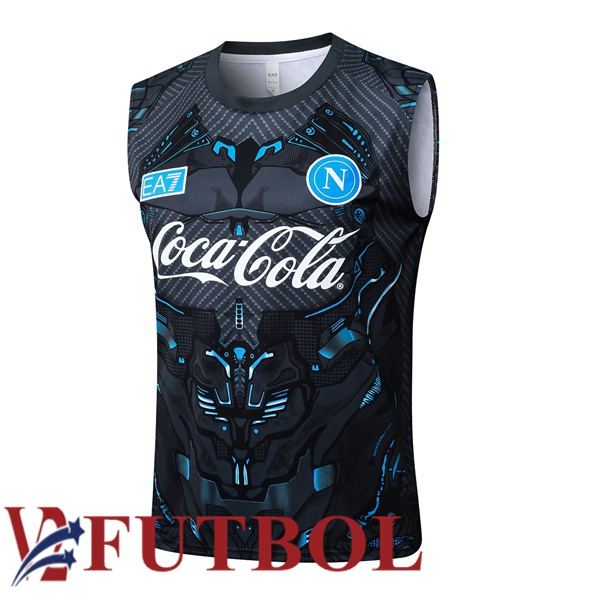 Chalecos De Futbol SSC Napoli Negro 2025/2026 Chalecos De Futbol SSC Napoli Negro 2025/2026
