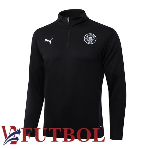 Sudadera De Entrenamiento Manchester City Negro 2025/2026 Sudadera De Entrenamiento Manchester City Negro 2025/2026