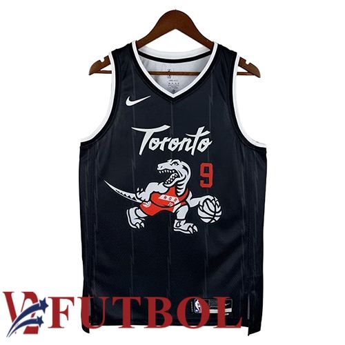 Camiseta Toronto Raptors (BARRETT #9) 2025/26 Negro/Blanco Camiseta Toronto Raptors (BARRETT #9) 2025/26 Negro/Blanco