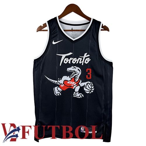 Camiseta Toronto Raptors (INGRAM #3) 2025/26 Negro/Blanco Camiseta Toronto Raptors (INGRAM #3) 2025/26 Negro/Blanco