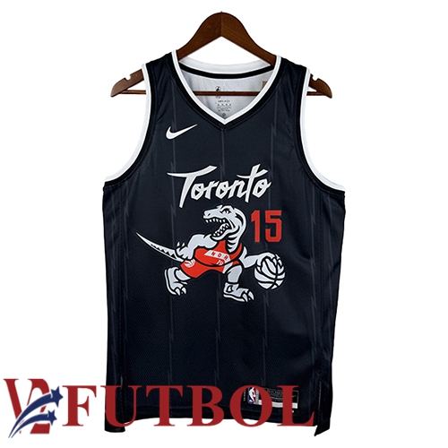 Camiseta Toronto Raptors (CARTER #15) 2025/26 Negro/Blanco Camiseta Toronto Raptors (CARTER #15) 2025/26 Negro/Blanco