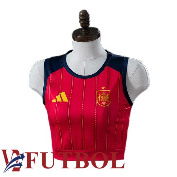 Camisetas De Futbol España Court Mujer Primera Rojo 2026/2027 Camisetas De Futbol España Court Mujer Primera Rojo 2026/2027