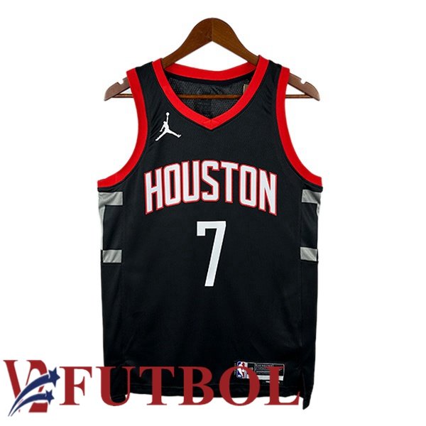 Camiseta NBA Houston Rockets (Kevin Durant 7) Negro 2022/2023 Camiseta NBA Houston Rockets (Kevin Durant 7) Negro 2022/2023