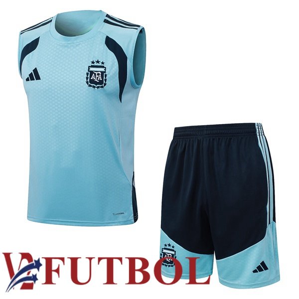 Chalecos De Futbol Argentina + Cortos Azul 2026/2027 Chalecos De Futbol Argentina + Cortos Azul 2026/2027