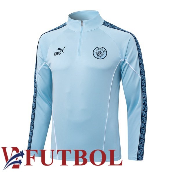 Sudadera De Entrenamiento Manchester City Azul 2026/2027 Sudadera De Entrenamiento Manchester City Azul 2026/2027