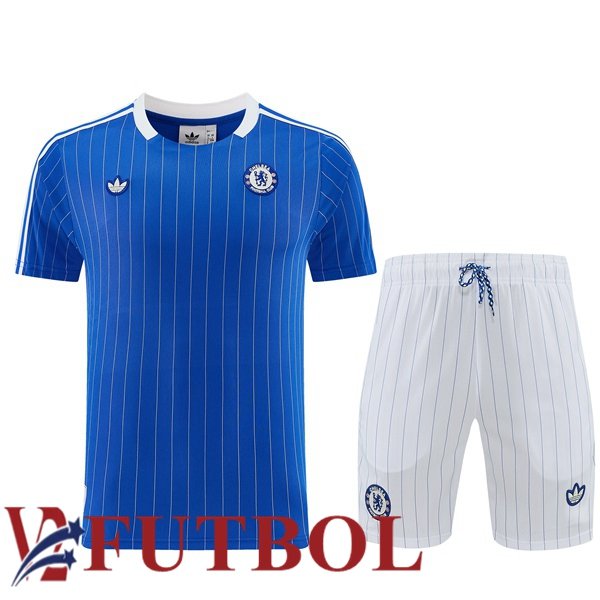 Camiseta Entrenamiento FC Chelsea + Cortos Azul 2026/2027 Camiseta Entrenamiento FC Chelsea + Cortos Azul 2026/2027