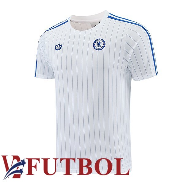 Camiseta Entrenamiento FC Chelsea Blanco 2026/2027 Camiseta Entrenamiento FC Chelsea Blanco 2026/2027