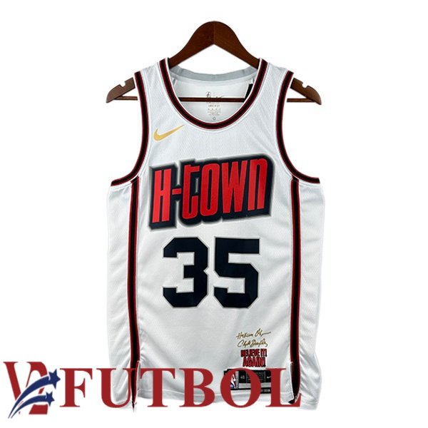 Camiseta NBA Houston Rockets (Kevin Durant 35) Blanco 2024/2025 Camiseta NBA Houston Rockets (Kevin Durant 35) Blanco 2024/2025