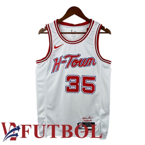 Camiseta NBA Houston Rockets (Kevin Durant 35) Blanco 2023/2024 Camiseta NBA Houston Rockets (Kevin Durant 35) Blanco 2023/2024