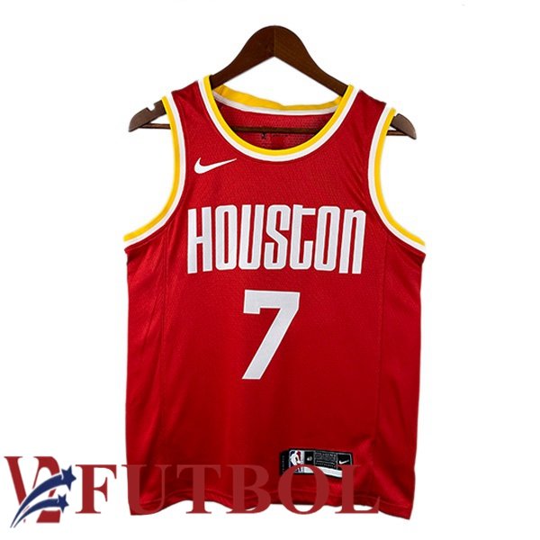 Camiseta NBA Houston Rockets (Kevin Durant 7) Retro Rojo Camiseta NBA Houston Rockets (Kevin Durant 7) Retro Rojo