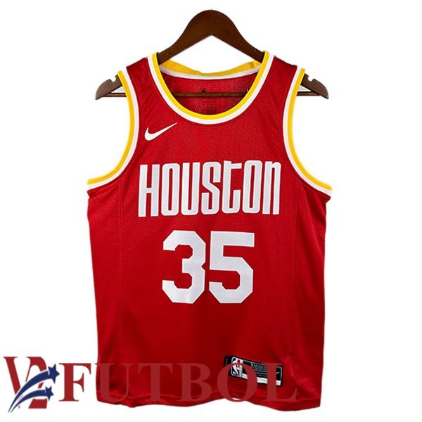 Camiseta NBA Houston Rockets (Kevin Durant 35) Retro Rojo Camiseta NBA Houston Rockets (Kevin Durant 35) Retro Rojo