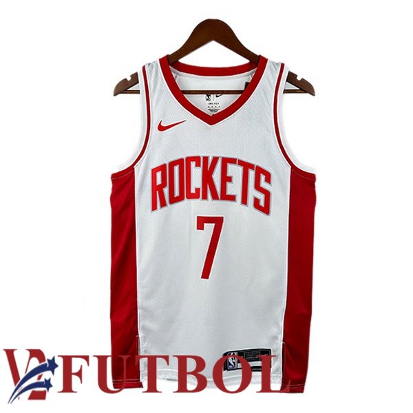 Camiseta NBA Houston Rockets (Kevin Durant 7) Blanco 2022/2023 Camiseta NBA Houston Rockets (Kevin Durant 7) Blanco 2022/2023