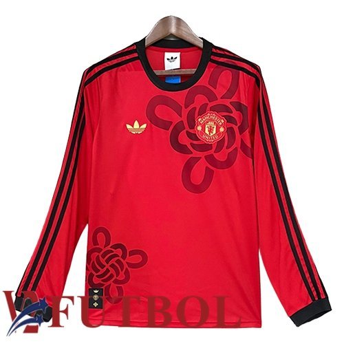 Camisetas De Futbol Manchester United Manga Larga Edición Especial Rojo 2026/2027 Camisetas De Futbol Manchester United Manga Larga Edición Especial Rojo 2026/2027