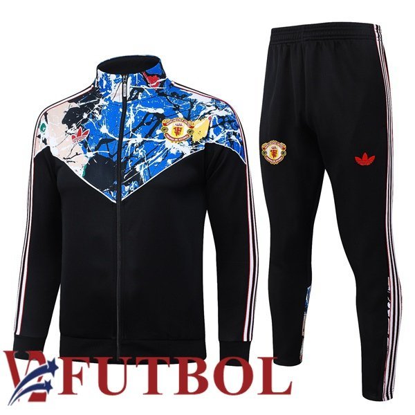 Chandal Equipos De Futbol - Chaqueta Manchester United Azul Negro 2026/2027