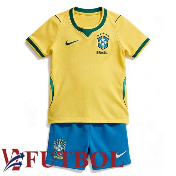 Camisetas De Futbol Brasil Ninos Primera Amarillo 2026/2027