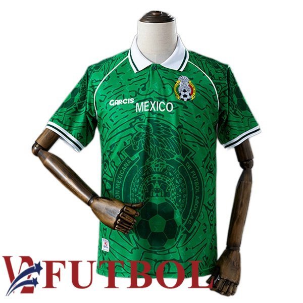 Camisetas De Futbol México Retro Primera Verde 1999 Camisetas De Futbol México Retro Primera Verde 1999
