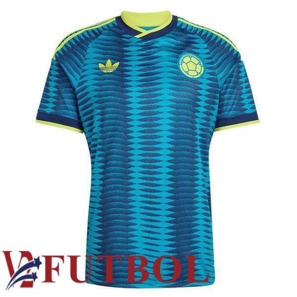 Camisetas De Futbol Colombia Segunda Azul Copa Del Mundo 2026